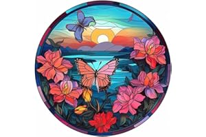 RYMILIE Butterflies Diamond Art Painting Kits for Adults, Full Drill Diamond Dots Paintings for Beginners, Round 5D Paint with Diamonds Pictures Gem Art Painting Kits DIY Crafts Kits 【11.8x11.8inch】