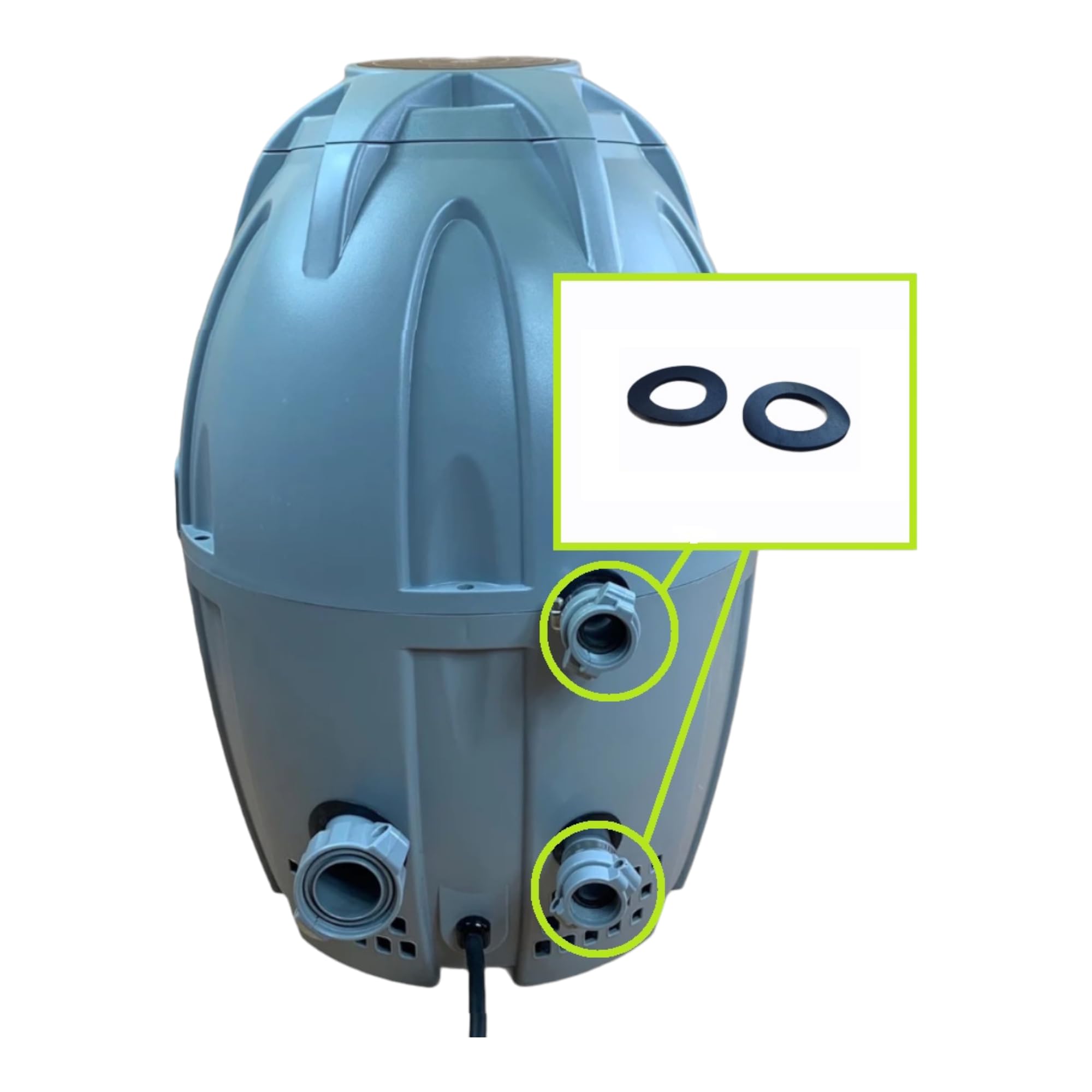 Headseal.com Premium Spa Replacement Parts: Compatible with Bestway Lay Z Spa SaluSpa AirJet - Egg Shaped Heater Pumps, Seals, and Gaskets - Ensure High Performance (B and C Seals)