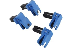 UTMALL 4PCS Auto Steel Line Clamp Kit Fluid Stopper Set for Banjo Fitting, Fuel Rail Hose, A/C Line, Brake Line