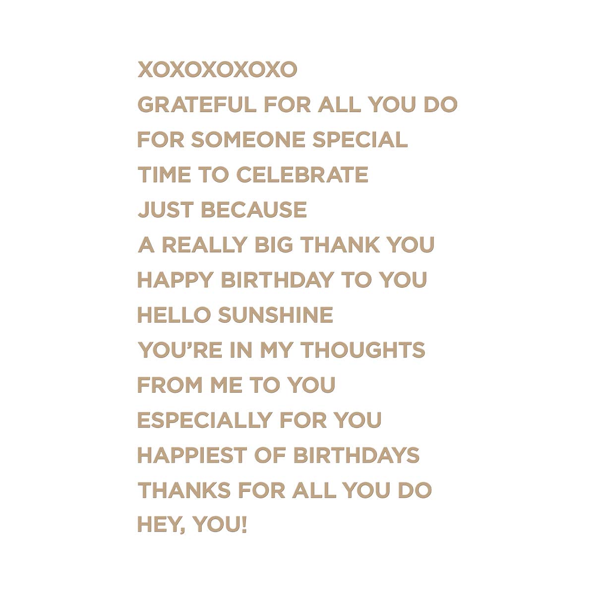 Spellbincers WIZGLP-156 Essential Glimmer More Sentiments Hot Foil Plate, 14 cm x 1.3 cm, Pack of 14