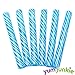 Sweet Spindles Mini Hard Candy Sticks - 50 Piece Jar (Blue)