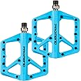 Mountain Bike Pedals - Durable Nylon DU Bearing Platform Pedals for MTB and BMX
