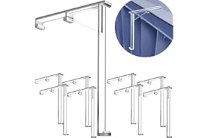 LOFRCIN 3.5 Inch Vertical Blind Valance Clip, Clear Plastic Valance Clip, Vertical Blind Hidden Installation Bracket, Vertical Blinds Replacement Part（8PCS）