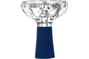 AGSDGAWD Hookah Bowl Phunnel Diamond-Shaped Glass Shisha Bowl Large Size, High-Temperature Resistant for Heat Management Systems Elevate Your Shisha Experience (Color : Blue)