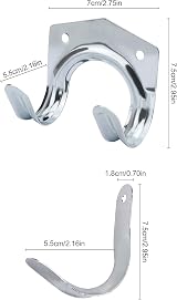 20 Pack Heavy Duty Multi-Tool Hooks Hangers Garage Wall Mount Anti-Slip view 2
