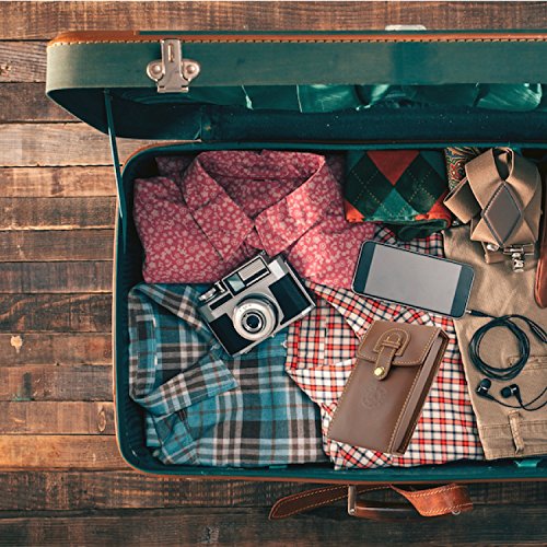 Razor Travel Shave Case - Fits Standard Disposable, Straight Edge Razor, Safety Razor + Shaving Brush ~ Keep Blade and Brush Clean, Great Storage, Elegant Case Fits Perfect In Suitcase While Traveling