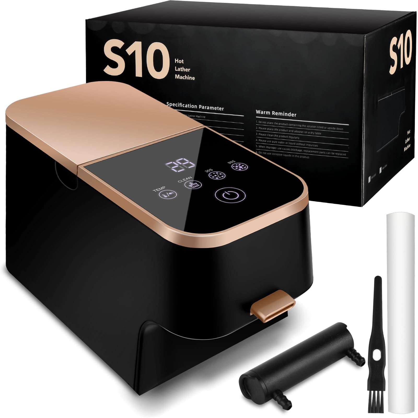 Photo 1 of Professional Hot Lather Machine for Barber Shop, Upgraded Hot Shaving Cream Foam Maker with Touch Screen, Rapid Heating and Overheat Protection, Father's Day, Christmas and Birthday Gift for Men