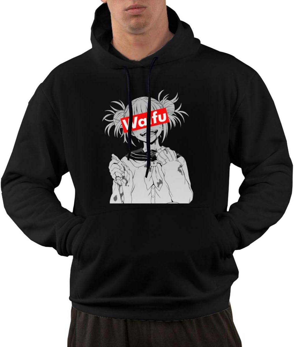 Mens Hoodie Himiko Toga Waifu Boku No Hero Academia Pullover Casual Printed Sweatshirt