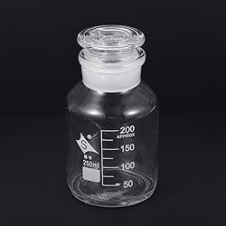PATIKIL 250mL Reagent Media Bottle, 1Pcs Round