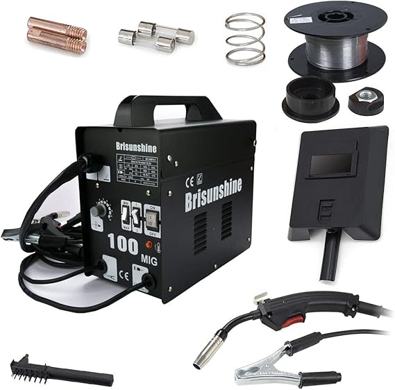 Soldador MIG 100 amperios, electrodos, dispositivo de soldad