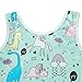 Gymnastics Leotards for Girls with Shorts Biketards Unicorn Floral Stars Rainbow Blue