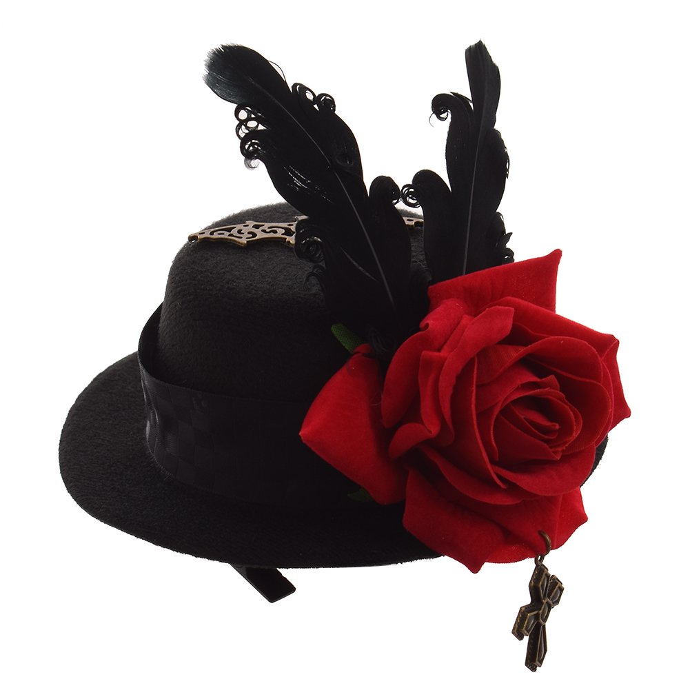 GRACEART Steampunk Hat Women's Topper Headwear (D)(Size: S)