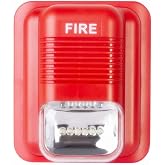 Fire Alarm Siren Security Horn Buzzer DC12V-24V Sound and Light Fire Warning Strobe Siren for Single Action Manual Pull Station or Alarm System