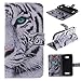 C7 Case Alcatel One Touch Pop C7 Kickstand Case,Bat King Tribe Mighty Tiger Pattern Premium Leather Wallet Flip Kicstand Case Cover With Magnetic Closure For Alcatel One Touch Pop C7