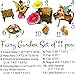 Mood Lab Fairy Garden - Miniature Figurines and Accessories Starter Kit - Hand Painted Fairy Garden Set for Outdoor or House Decor