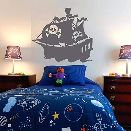 Wsyyw Pirate Ship Wall Decal Sticker Bedroom Pirate Ship
