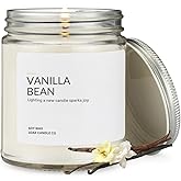 1OAK Vanilla Bean Candle - Vanilla Candles for Home - Soy Wax Scented Candles - Hand-Poured (7oz.)