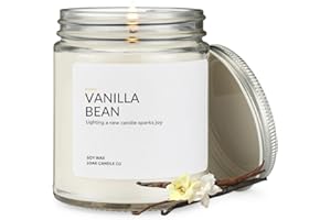 1OAK Soy Wax Scented Candles - Vanilla Bean Candle - Vanilla Candles for Home - Hand-Poured (7oz.)