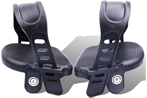 Beyoung Stationary Bike Pedals - 1 Pair 9/16" Recumbent Exercise Bike Pedals wih 2pcs Strips Widened, Fits Sunlite Flat Form Exerciser Equipment & Spinning Exercise Bike Bicycle Home & Gym (NEW-9/16)