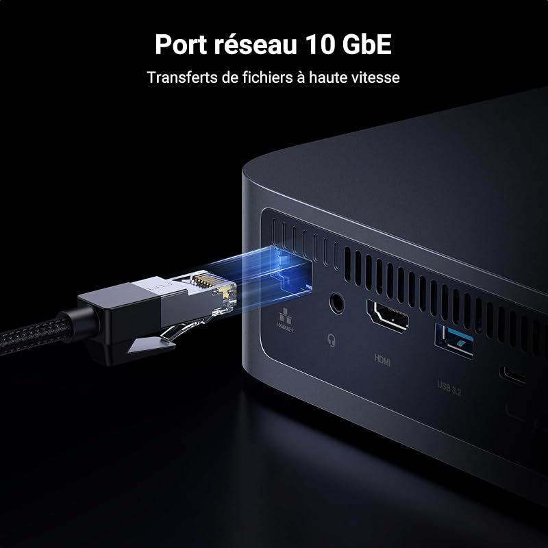 NASync DXP480T Plus, NAS SSD 4 Baies, Intel Core i5-1235U, 10 GbE — photo 5 sur 8