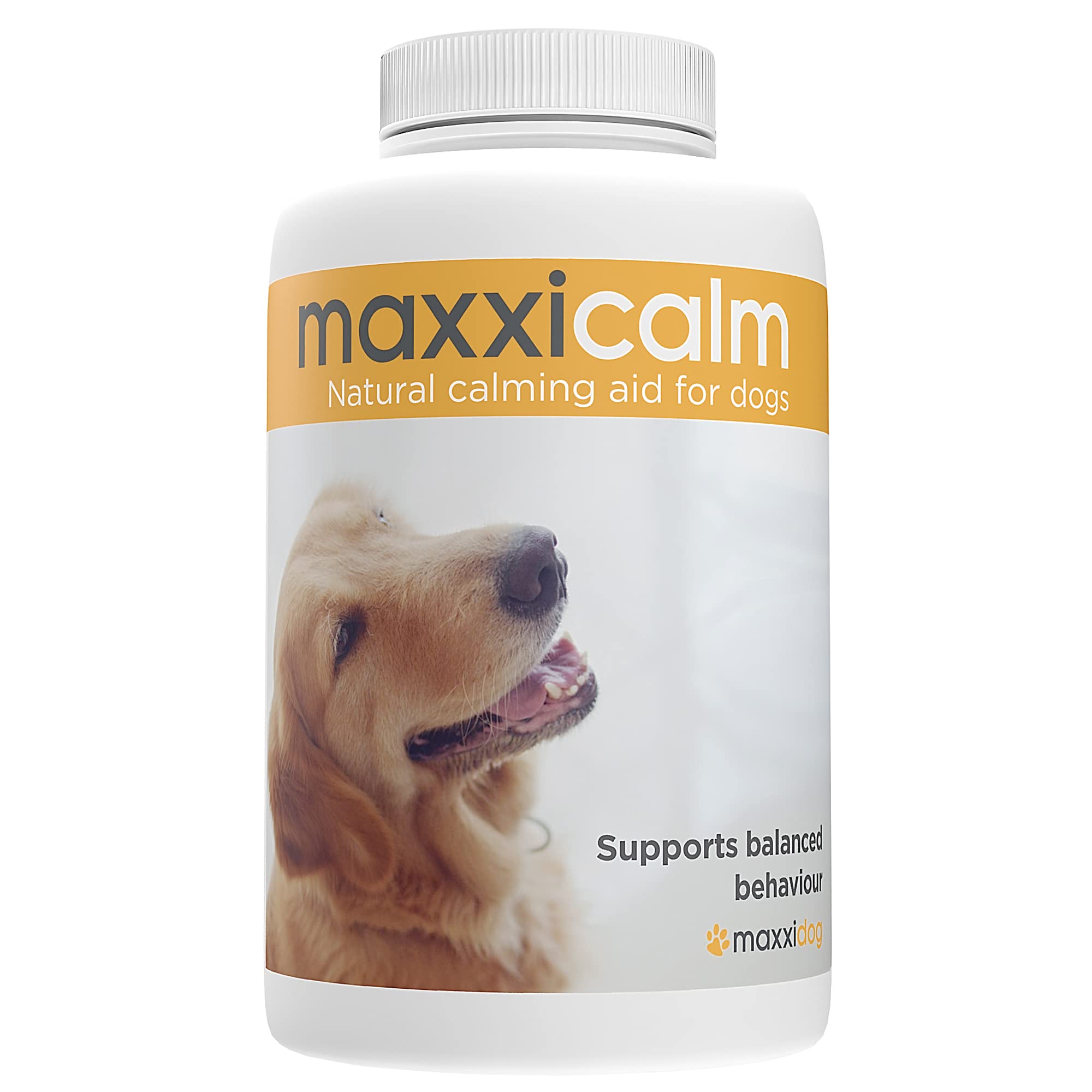 maxxicalm Calming Tablets for Dogs (60 Count) | Non-Drowsy Calm Support | Fireworks, Thunder & Separation | Natural Liver Flavour | Taurine, L-Theanine, Inositol, Chamomile, Passionflower | Made in UK