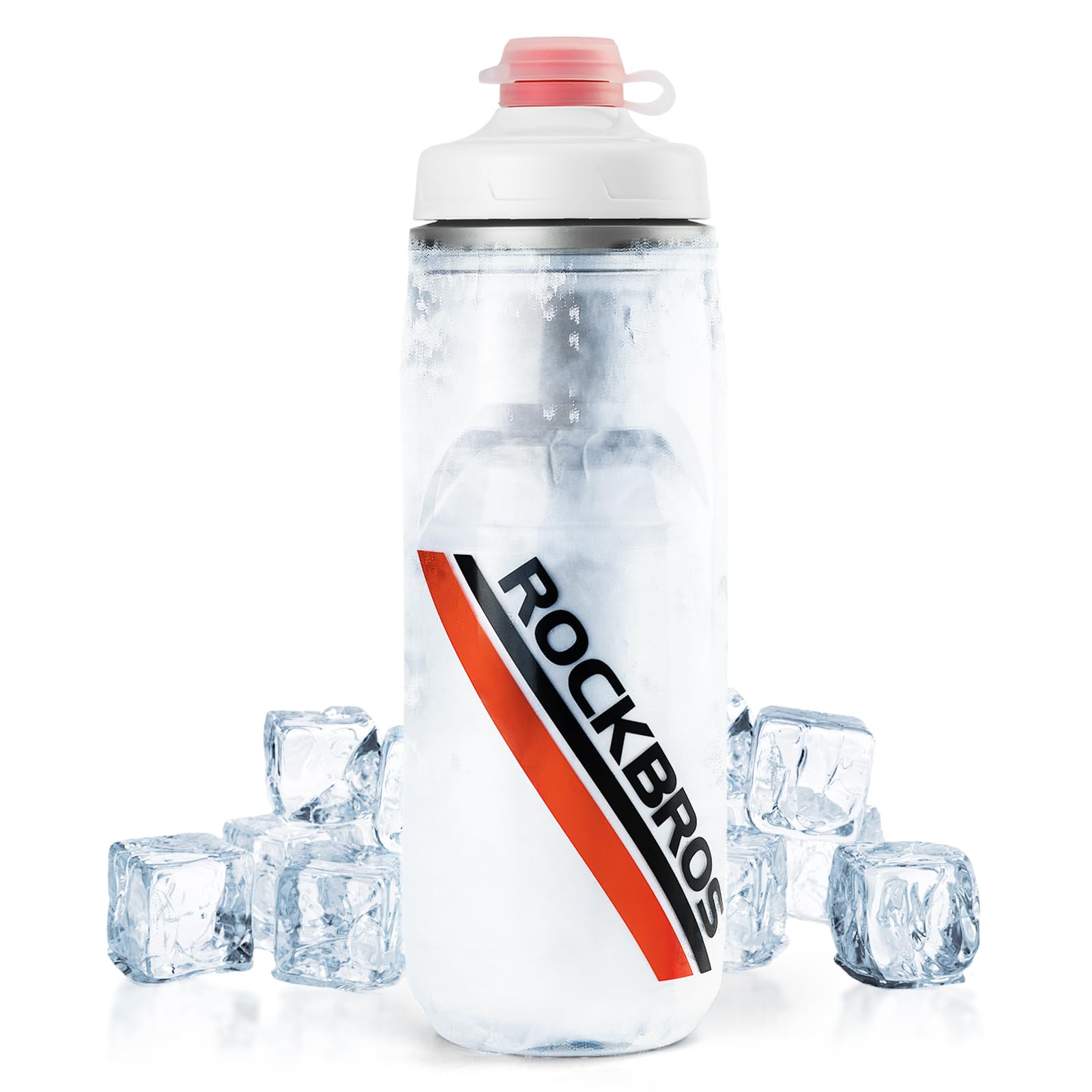 ROCKBROS Water Bottle 620 ml Leak-Proof Sports Bottle Road Bike Mountain Insulated Bottle Sports Outdoor Drinking Bottle Squeezable Water Bottle