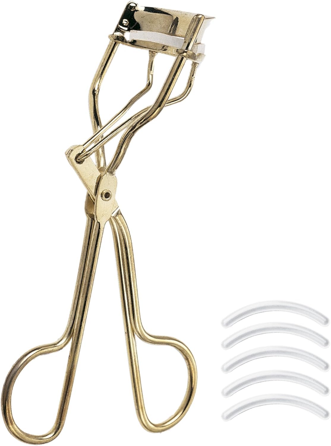 Beter - Gold Eyelash Curler with Silicone Pads, Professional Eyelash Curler, Includes 5 Replacement Bands, High-Strength Steel, Eye Make-up, Lash Curler, Lifts Lashes for Lasting Curl, No Tugging