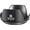 K&F Concept 67mm Tulip Flower Lens Hood for Canon, Nikon, Sony Cameras with EF-S 18-135mm f3.5-5.6, RF 24-105mm f4-7.1, Sony FE 85mm f1.8, Sigma 16mm f1.4 DC DN Lens and More