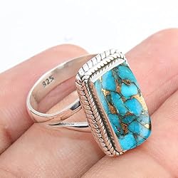 Solid 925 Sterling Silver Ring For Womens Natural
