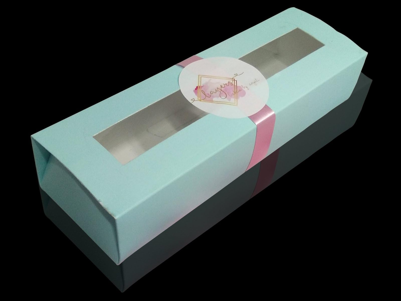 BuyersChowk- Blue Macaron Chocolate Box 25 pcs