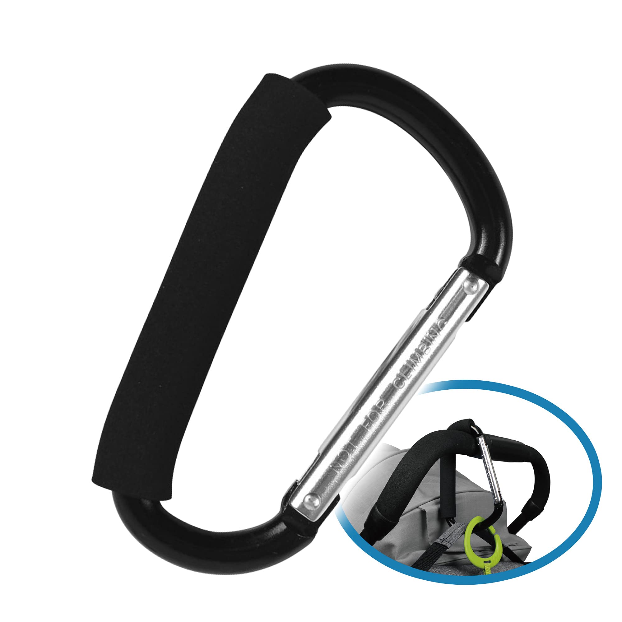 Bebe Style 1-Pack Buggy Clip, Pram Hook for a Large Shopping Bag, X-Large Holder for Pushchairs & Prams