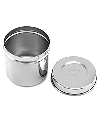 QWORK Stainless Steel Ointment Jar with Lid, 2 Pack