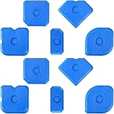 10 PCS Silicone Caulking Tool Set, Sealant Finishing Tool, Caulk Remover Tool, Portable Sealant Scraper, Reuse Grout Scraper for Kitchen Bathroom Floor Window Sealant Sealing Sink (Blue)