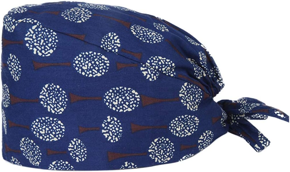 YUENA CARE Surgical Scrub Cap Medical Doctor Bouffant Hat Hospital Surgery Sweatband Head Covers