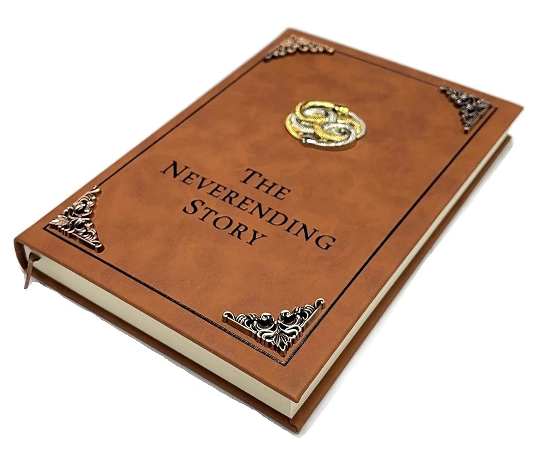 The Neverending Story Book Auryn Bastian Atreyu Replica Novel Brown