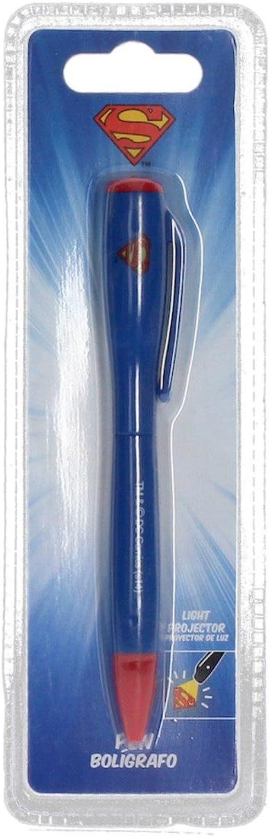 SD Toys - Stylo DC Universe - Superman Logo Lumineux - 8436546891819, Multi-coloured