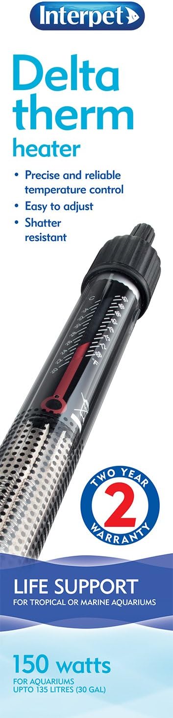 Interpet Deltatherm Aquarium Fish Tank Heater, Adjustable, for Tropical and Marine 150 W, for aquariums up to 135 litres, Black - Image 3