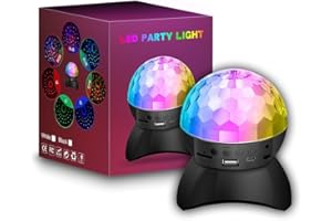 Colorful LED Disco Ball Light Bluetooth Speaker Stage Ambient Light USB Rechargeable Wedding Strobelight Festival Portable Pa