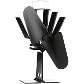 Ecofan Original Heat Powered Stove Fan - Powerful Classic Design, High Performance, Perfect for Wood Stoves, 100 CFM - Circulates Warm Air Efficiently &amp; Reduces Fuel Cost