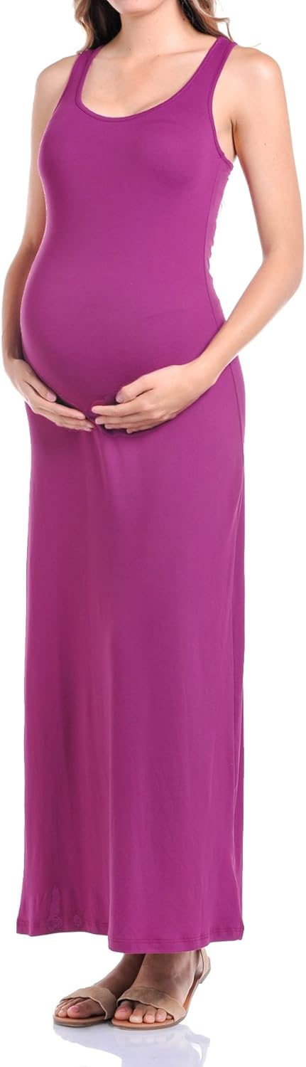 Beachcoco Women's Maternity Comfortable Jersey Maxi Dress Made in USA at  Women’s Clothing store
