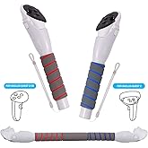 veoyya Handle Attachments for Oculus Quest 2/3/3S Controller Accessories, Long Arms Grips for Meta Quest 2/3/3S Beat Saber Golf Club Baseball, Enhance Game Experience for VR