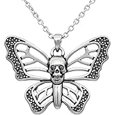 Controse Skull Butterfly Necklace