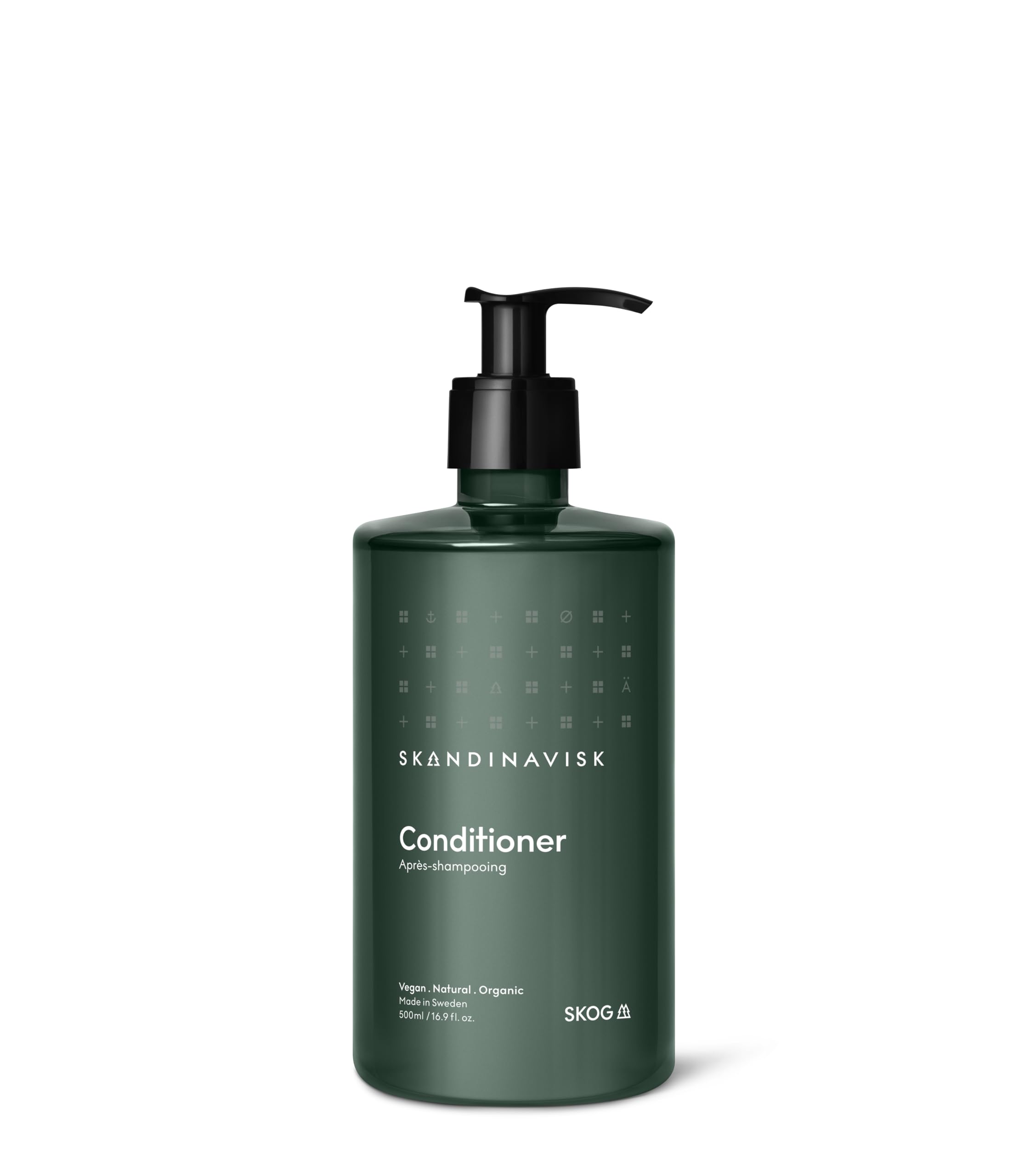 Skandinavisk Conditioner SKOG ‘Forest’ Scent notes: Pine needles and fir cones, birch sap and woodland lily of the valley, 500ml