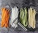 SMARTED Vegetable Fruit Julienne Peeler Stainless Steel Hand Held Double Sided Slicer for Potato Carrot Apple Zucchini Noodles