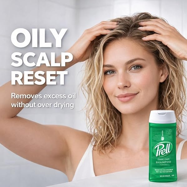 PRELL ORIGINAL GREEN SHAMPOO – CLASSIC CLEAN DEEP CLEANSING SHAMPOO FOR MEN & WOMEN | 13.5 OZ | 3 PACK