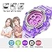 Kids Watches Outdoor Sports Children Watch Stopwatch Quartz Watches Boy Girls 7 Colors LED Digital Alarm Watch (Purple)