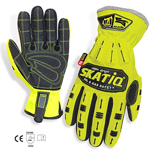 SKATIQ Impact Reducing Safety Gloves SG-1310-G (Extra Large)