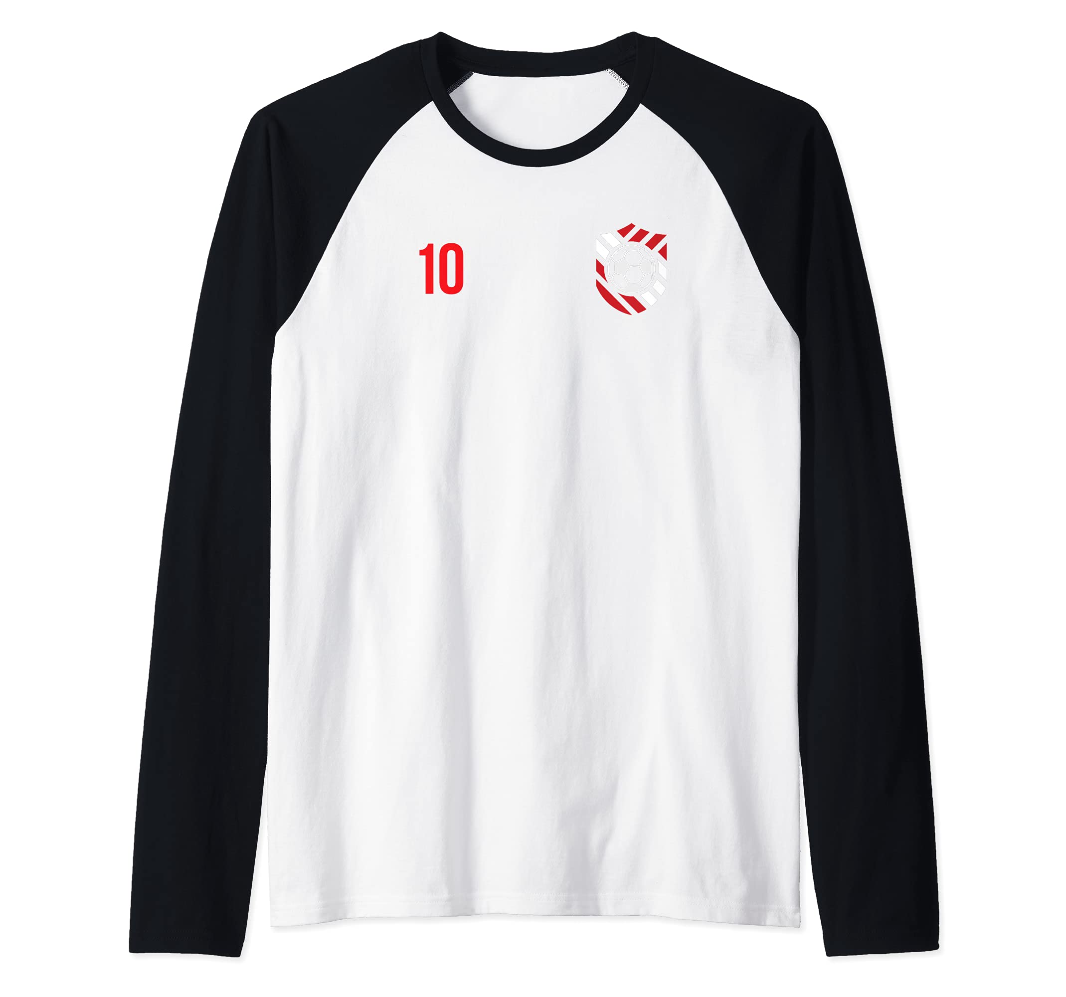 Flag Denmark Raglan Baseball Tee