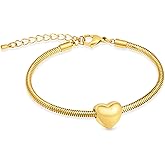 Imrsanl Heart Urn Bracelet for Ashes for Women Girls Stainless Steel Cremation Urn Bracelet Bangle for Ashes Keepsake Memorial Jewelry Gifts