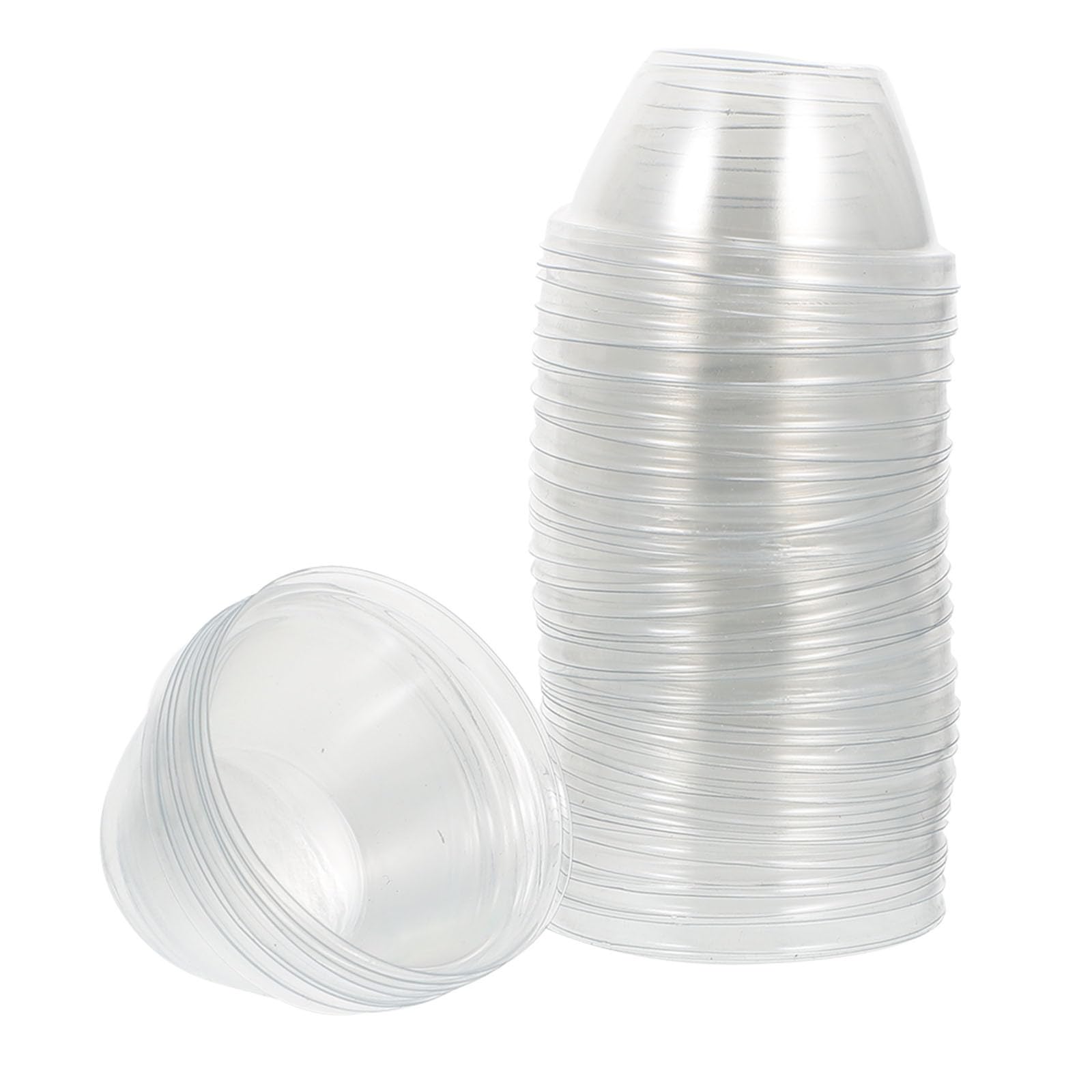 Happyyami 50pcs Transparent Hydroponic Plant Moisturizing Covers for Seedling Growth Gardening Supplies Creating Constant Temperature Humidity Dome Environment for Indoor and Outdoor Plants